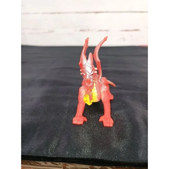 Set Of 5 Dinosaur & Dragon Figurines - Vibrant Colors - Collectible Plastic Toys - Picture 8 of 11